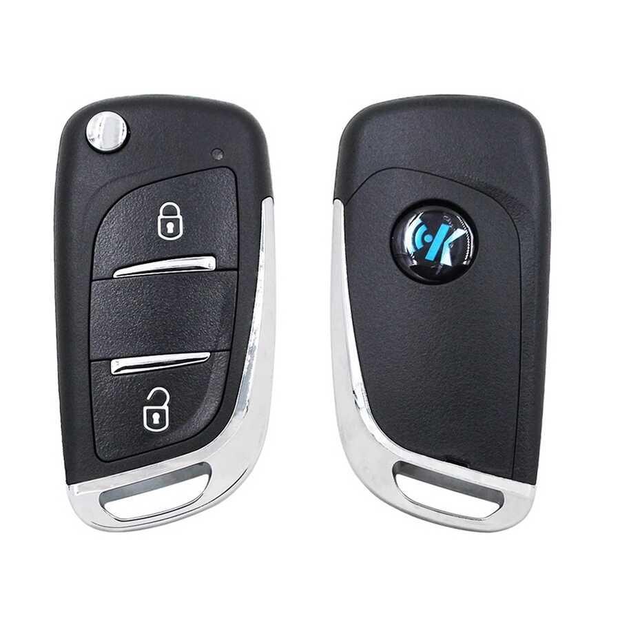NB11-2 KeyDiy Multifunctionele PSA met 2 Knoppen Klapsleutel Afstandsbediening, Peugeot, Citroën, Opel