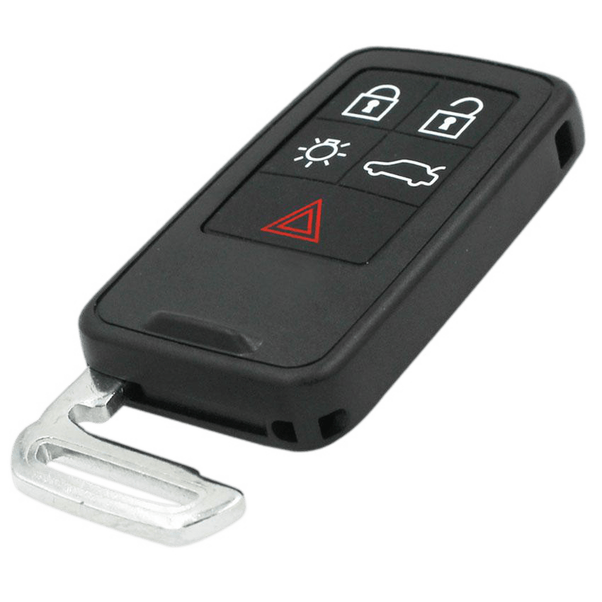 Premium 5-knops autosleutelhanger vervangende pad voor Volvo XC60, XC70 Premium 5-knops autosleutelhanger vervangende pad voor Volvo XC60, XC70