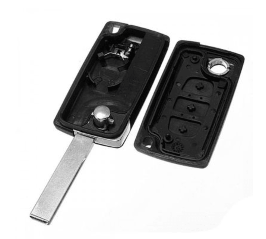 Citroën housing 3 buttons. Key blade: HU83