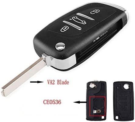 Modified 3 Buttons Remote Control - Citroen C2 C3 C4 C5 C6 Xsara Grand ...