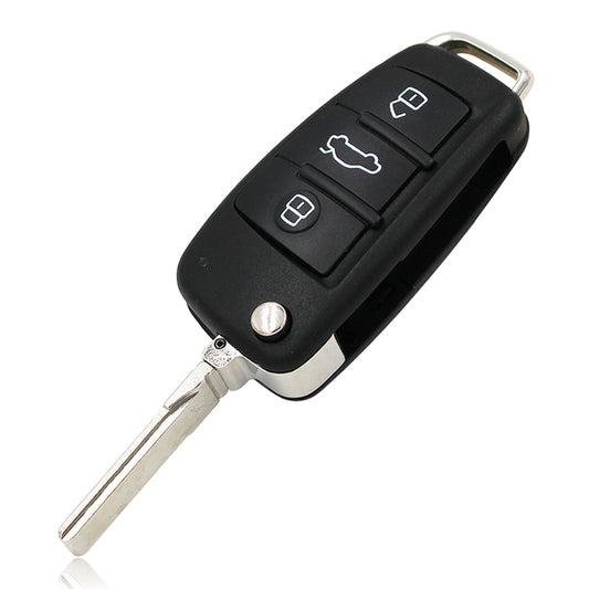 Audi klapsleutel 3 knoppen. 434Mhz P-N 8P0 837 220 D sleutelblad: HU66