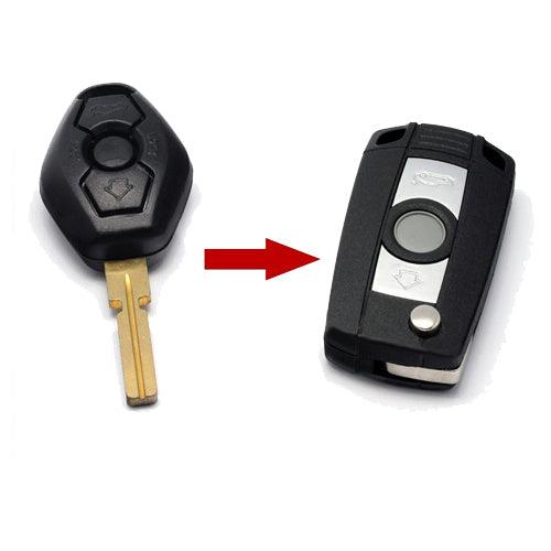 Flip Key Shell Modified for BMW Diamond Remote (3 Button HU58)