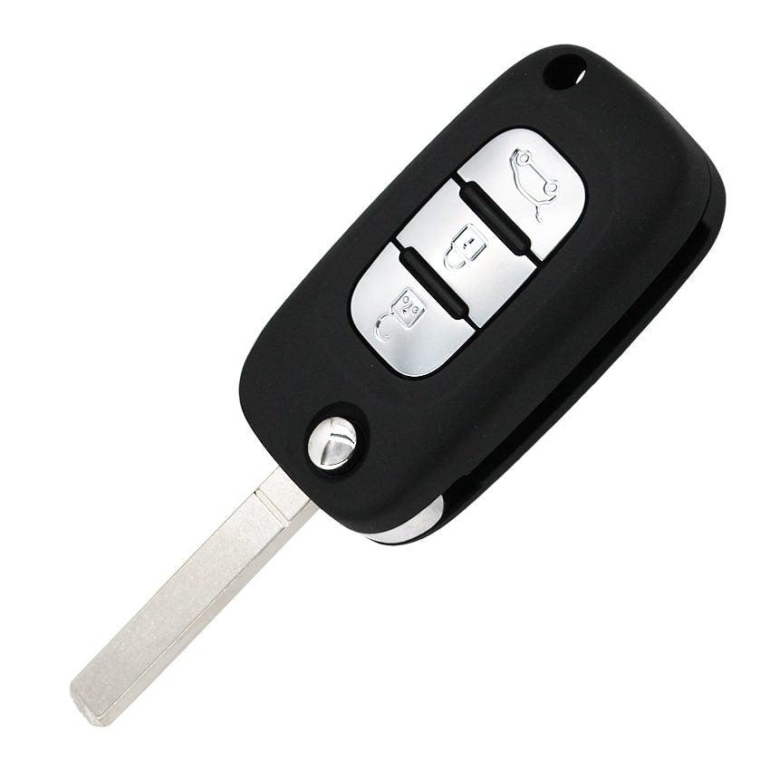 Smart ignition key 3 buttons 433Mhz chip PCF7961M HITAG AES 4A key bl