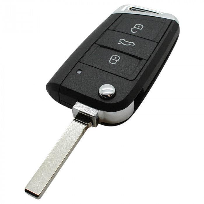 VOLKSWAGEN POLO / T-ROC FLAP KEY 3 BUTTON Keyless Go OEM PRODUC 434 MHZ ...